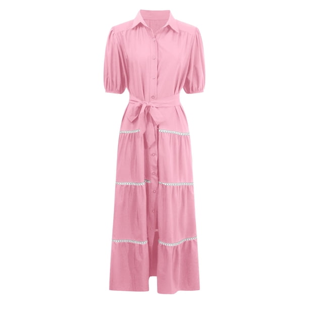 blush pink button down long sleeve dress Eastessence presents Lace panel flared abaya dress and hijab set available only at eastessence.com. 5XL [+$ 6.99] / 50 [+$ 4.99]