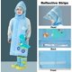 thumbnail image 4 of Chubasquero infantil de dinosaurio azul (apto para alturas de 105 a 115 cm) Chubasquero infantil impermeable para niñas y niños Chubasquero infantil para caminar con dinosaurios de dibujos animados, 4 of 5