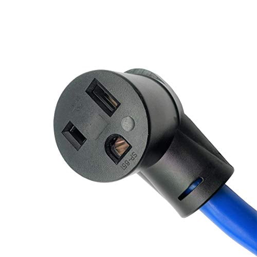 Parkworld 691883B RV 14-50 Plug to Welder 6-50 Receptacle Lighted 40AMP Adapter Cord (Connectors Straight Form)