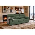 thumbnail image 3 of 81" 3 Seater Chenille Sofa, Comfy Upholstered Tufted Couch with Wide Armrests for Living Room, Apartment, Office (Dark Green), 3 of 8