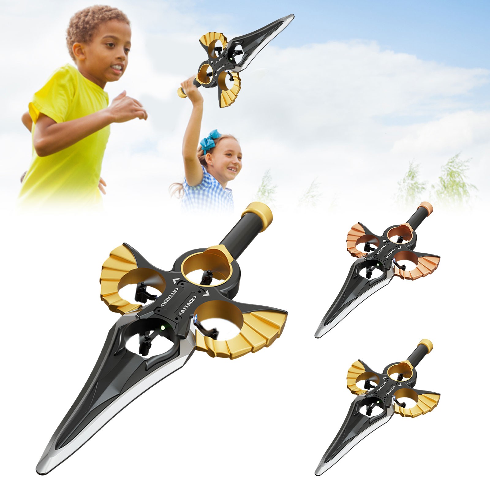 Flying Sword RC Glider with Autopilot - 2026 Remote Flying Sword& 3-Speed Stunt Control (Hand Wave/Controller Mode) Lightweight RC Airplane Gift for Teens and Adults