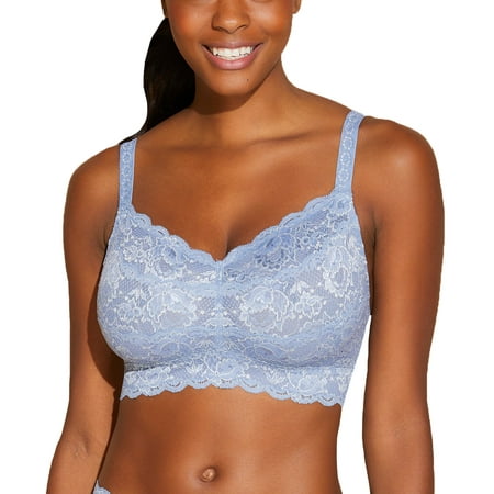 

Cosabella NSN Metallics CURVY Sweetie Bralette (NEVME1310) Large Silver Blue Diamond