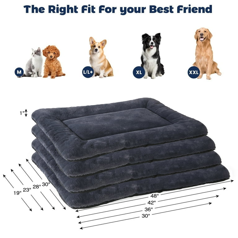 SOPAT Deluxe Washable PET Dog Bed for Large Dogs, Comfy Fluffy