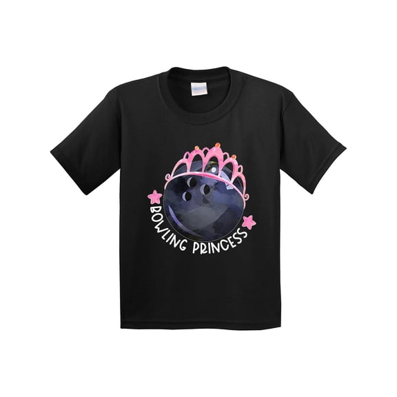 Inktastic Bowling Princess Tiara Youth T-Shirt