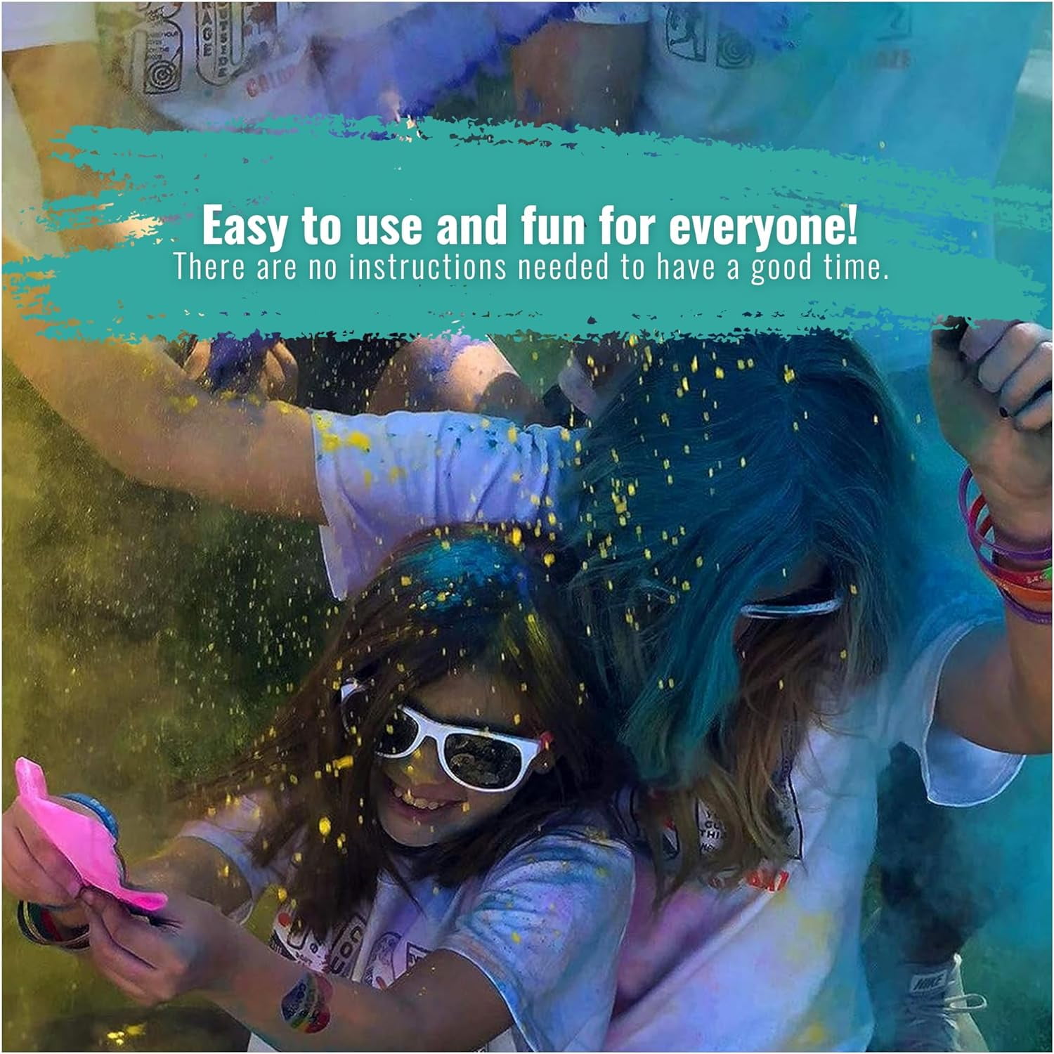 Color Powder Teal - 5 Pounds - Ideal for Fun Runs, Holi Festivals, Color Wars and more!