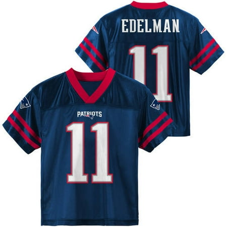 Nfl Player J Edelman New England Patriots Youth Player Jersey Size 4 Xs 18 Xxl Team Color With Number Walmart Com