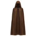thumbnail image 5 of Halloween Medieval Costume for Women Renaissance Cloak with Hood Velvet Hobbit Cosplay Cape, 5 of 6