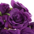 thumbnail image 4 of Rosa Artificial Sola Cara Flor Diy Boda Pelo Clip Púrpura Sunnimix la flor de DIY, 4 of 7