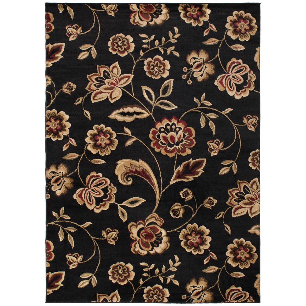 Mayberry Flora Black CT1059 Indoor Area Rug