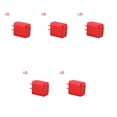thumbnail image 2 of Wisewang US Plug Mobile Phone Charger Portable Socket Charging Adapter Head Watermelon Red 5Set, 2 of 6