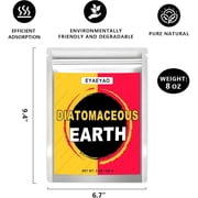 EYAEYAO 100% Pure Food Grade Diatomaceous Earth 8 oz - Safe for Humans, Pets, Home & Garden Applications