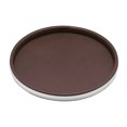 thumbnail image 1 of Sophisticates Brown con bandeja de lujo de 14 pulgadas en cromo pulido Kraftware Corp. 50530, 1 of 1