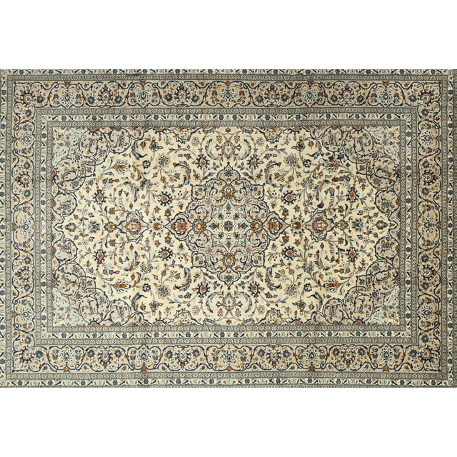 Ahgly Company Machine Washable Indoor Rectangle Traditional Brown Area Rugs, 8' x 12'