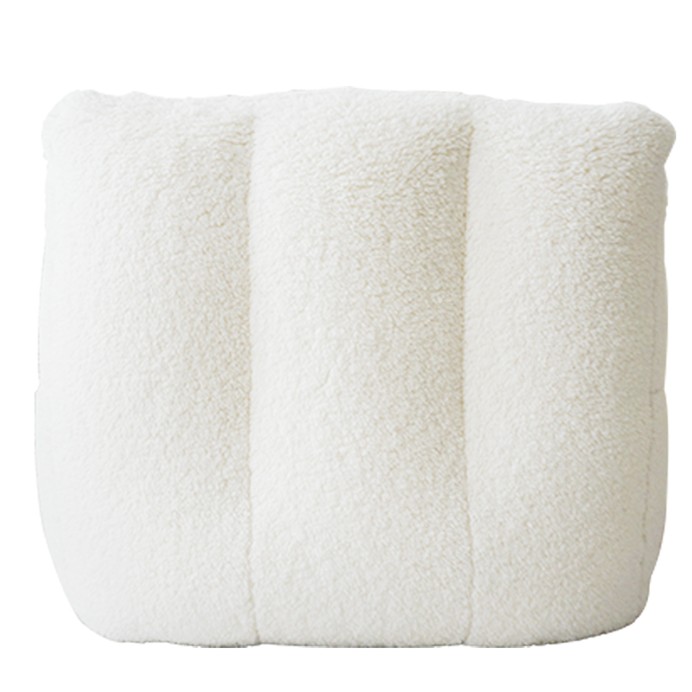 ACEssentials Sherpa Cozy White Large Bean Bag Lounger - image 2 of 6
