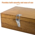 thumbnail image 4 of MOVTOTOP Spring Loaded Toggle Latch Catch Stainless Steel Spring Toggle Lock with Padlock Hole for Cabinet Wooden Case Toolboxes and Chest Trunk 5.8cm, 4 of 8