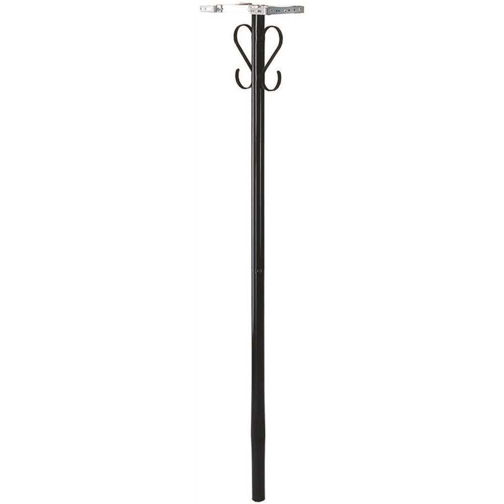 Gibraltar Mailboxes Round, Steel, Mailbox Post, Black, PBK00000