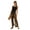 Black Gold Metallic, variant on Women's Plus Size Metallic Crinkle Cover-Up Pants