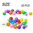 thumbnail image 3 of 20 unidades de pelotas para niños de 5,5 cm, pelotas de plástico blando y colorido para jugar en la piscina, 3 of 8