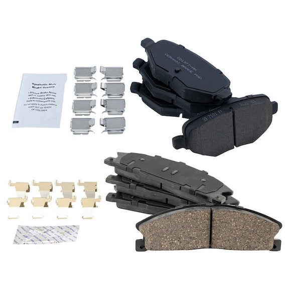 Brake Pad Set 2 Piece - Compatible with 2013 - 2019 Ford Explorer 2014 2015 2016 2017 2018
