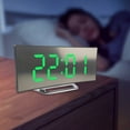 thumbnail image 2 of Electrodomésticos ionze con niveles de sonido de alarma, 2 niveles de brillo, reloj digital para dormitorios, reloj despertador de cabecera fácil de leer (verde), 2 of 5