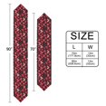 thumbnail image 4 of Ryvnso Red Hearts on Black Table Runner Tablecloth Home Decoration 13 x 70 inches, 4 of 6