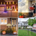 Solar Address Signs for Yard, Solar Powered Address Sign with Warm ...