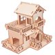 thumbnail image 1 of EeaseMX Casa de madera para hámster, refugio para animales pequeños, juguete para hámster enano, ratón, 1 of 7