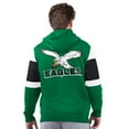 thumbnail image 2 of Men's Starter Kelly Green Philadelphia Eagles Extreme Vintage Logo Full-Zip Hoodie, 2 of 2
