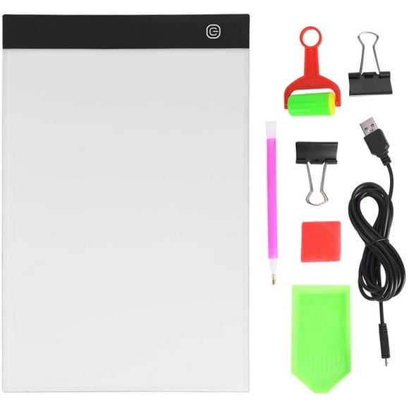 Diamond Painting Light Pad Kit A4 LED Light Box Tracer Adjustable LED Light Tablet Board Pad for 5D DIY Diamond Painting