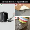 thumbnail image 4 of 2X Key Cabinet Organizer, Metal Key Lock Box, Wall Mounted Waterproof Key Storage Lock Box with Mounting Kit, 4 of 7
