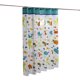 thumbnail image 1 of Cortina de ducha colorida de dibujos animados para niños, baño de estilo salvaje, tela impermeable, decoración de baño, ganchos de plástico de 72x72 pulgadas, 12 Uds. JAMW Sencillez, 1 of 5