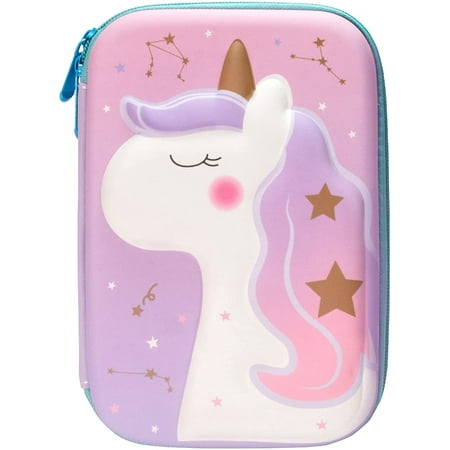 Queto Trousse A Crayons Licorne Pour Filles Trousse A Crayons 3d Eva Mignonne Grande Capacite Avec Double Fermeture Eclair Boite A Crayons Pour Enfants Garcons Cadeau Scolaire Walmart Canada