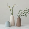 thumbnail image 3 of Creative Co-Op Various Stoneware Vases with Matte Glaze, Multicolor, Set of 3, 3 of 8