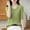 Army Green, variant on Women‘s Trendy Textured Tops Solid Color V Neck Half Sleeve Pullover Loose Fit Stretch Blouses