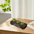 Blasgw 1pcs Wood Planter Box Rectangle Succulent Plant Pot Storage Box ...