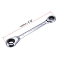 thumbnail image 2 of Unique Bargains Double Box End Ratcheting Wrench (10x12mm) Metric 72 Teeth 12 Point Ratchet Spanner Tools, CR-V, 2 of 5