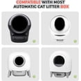 thumbnail image 5 of 40 Count Thicken  Litter Box Liners Compatible With Automatic  Litter Box and Litter Box Robot 4 and 3,Heavy Duty Drawstring Kitten Litter Drawer Liners Disposable 25" x 16", 5 of 5