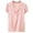 Pink, variant on Daznico Women's V Neck Short Sleeve T Shirt Casual Summer Slim Fit Tops,3XL