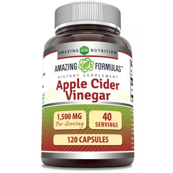 Amazing Nutrition Apple Cider Vinegar Control Peso 120 Cáps
