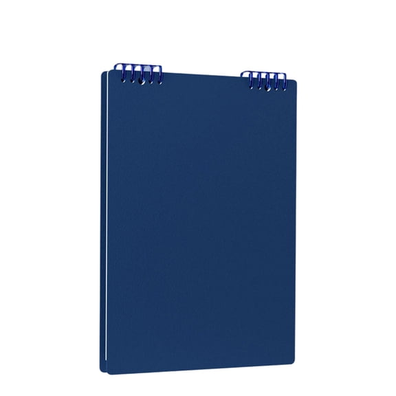 Loose Leaf Notebook, Top 10 Ring Coil Binder Notepad, Hard Faux Leather Cover Refillable Journal, Lay Flat Writing Pad for Office Study Daily Note Taking