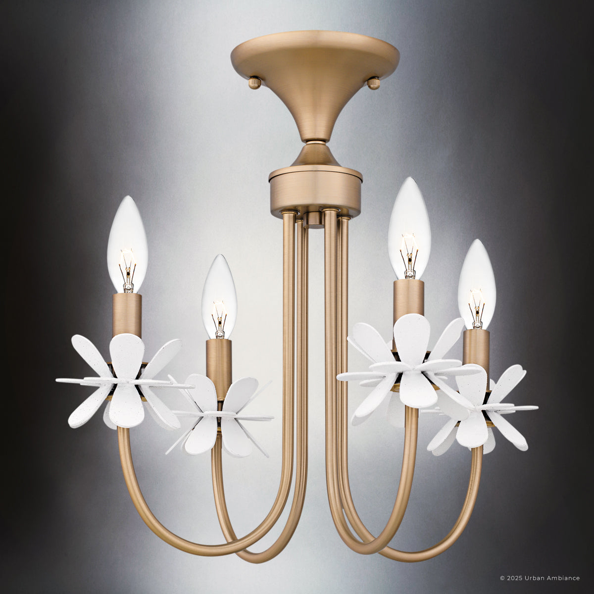 Luxury Glam Ceiling Light, Bronze Gold, UQL6460