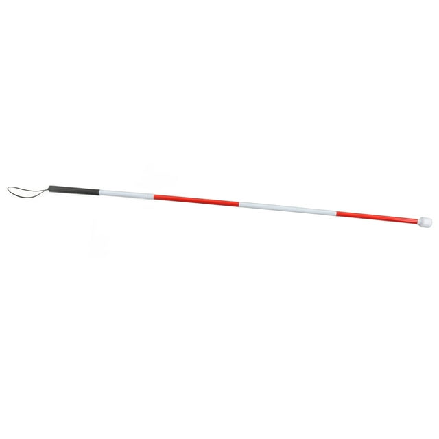 Foldable Cane, Strong Anti Slip Handle Folding Blind Cane Light Weight Red White for The Blind