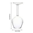 thumbnail image 4 of Upside Down Wine Glass | Upside Down Glasses Of 1 | 14 Fl Oz Long Red Wine Glasses | Upside Down Tableware | Funky Holiday Wines Glass O, 4 of 7