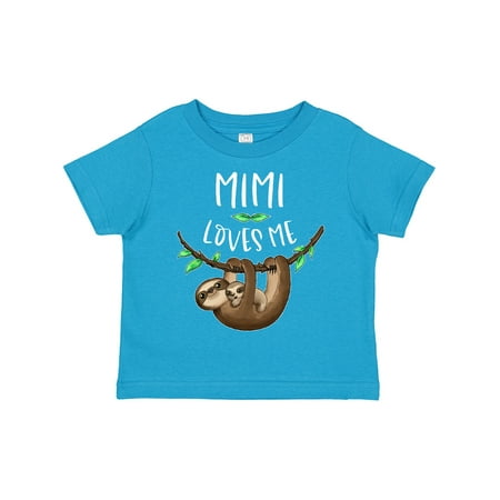 

Inktastic Mimi Loves Me Cute Sloth and Baby Gift Toddler Boy or Toddler Girl T-Shirt