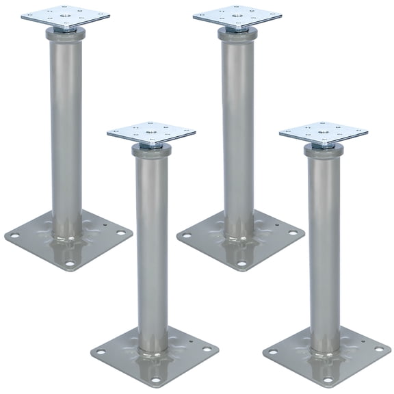 AIWFL Heavy Duty Adjustable House Jacks for Leveling & Lifting, 4 Pack Screw Jack Posts, 11.6–16.1 in Adjustable Floor Jacks, Floor Joist Support Jack(Grey)