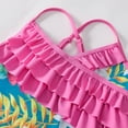 thumbnail image 7 of Girls One Piece Swimsuits Hawaiian Ruffle Swimwear Quick Dry Beach Bathing Suit Little Kids Cute Swimwear, 7 of 7