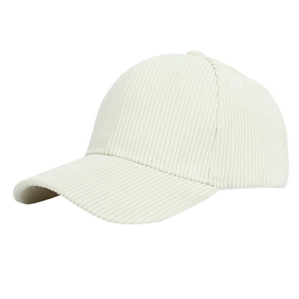 Gorra de béisbol unisex de pana - Gorro térmico ajustable para invierno - Forro polar suave y mullido para hombre/mujer
