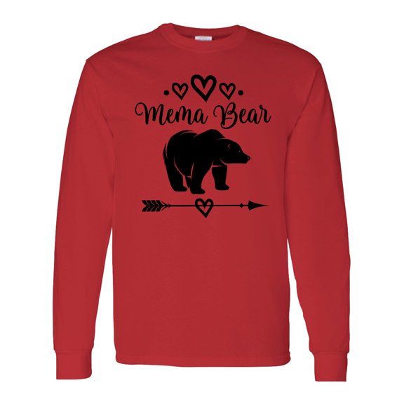 Inktastic Mema Bear Grandma Long Sleeve T-Shirt