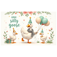 thumbnail image 3 of Cartoon Goose Birthday Banner Decorative Design Party Backdrop for Children's Celebration Outdoor Event, 3 of 7