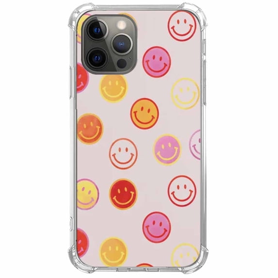 Cute Smile Faces Collage Case for iPhone 14 Pro,Aesthetic Art Design Pattern Soft TPU Bumper Case Cover